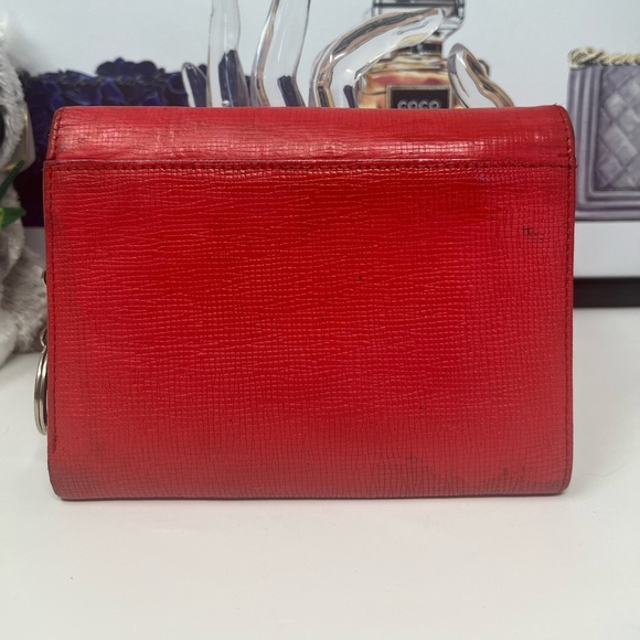 MCM Red Leather Wallets with Gold Accents - Picture 4 of 7